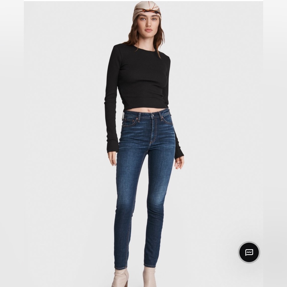 Rag & Bone High Rise Skinny Jeans Size 29